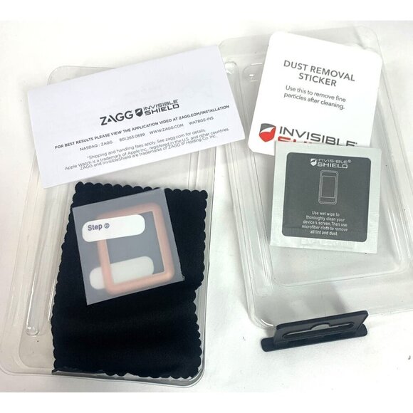 Apple Watch 2 Glass Screen Protector Kit Rose Gold Size 42mm New In Box - Picture 2 of 4